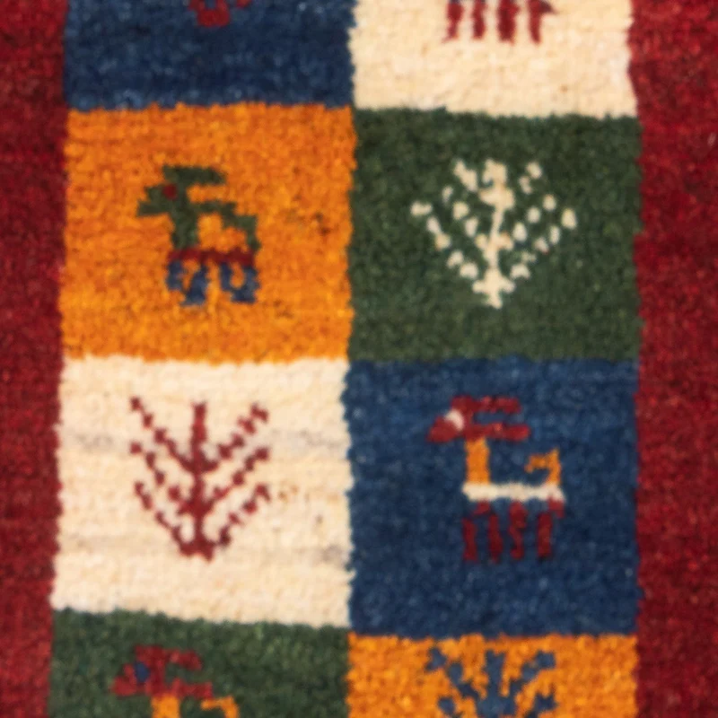 Gabbeh Teppich - Perser - 40 x 60 cm - mehrfarbig