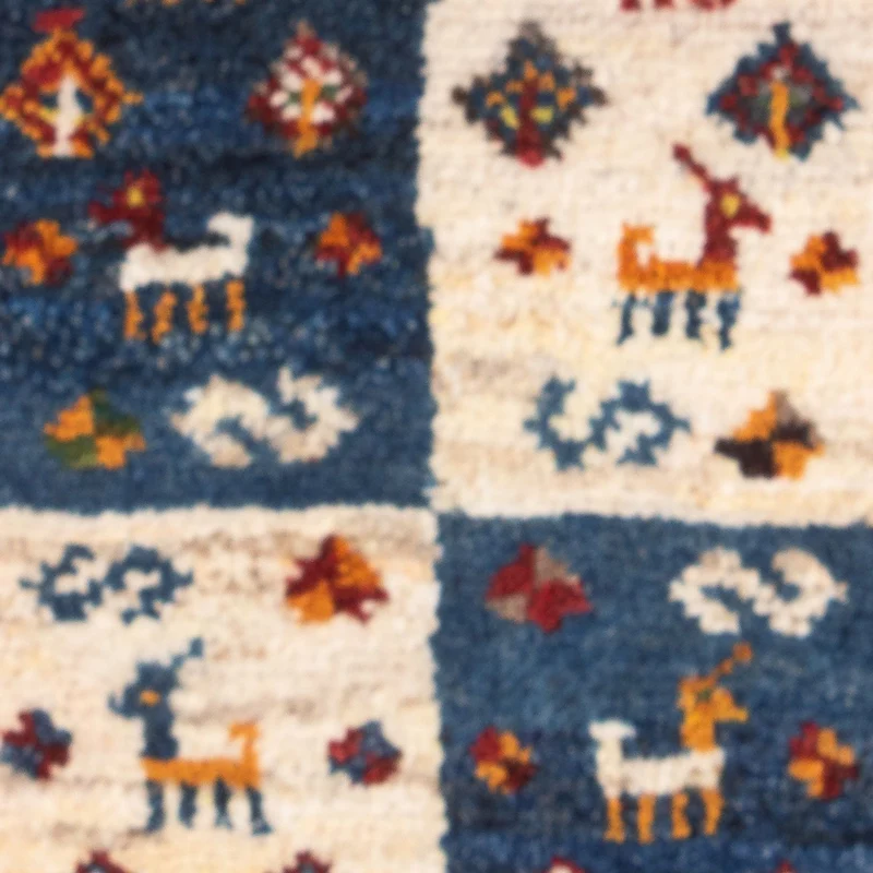 Gabbeh Teppich - Perser - 40 x 60 cm - mehrfarbig