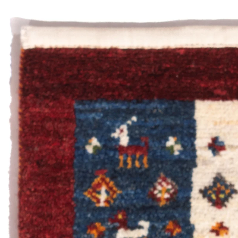 Gabbeh Teppich - Perser - 40 x 60 cm - mehrfarbig