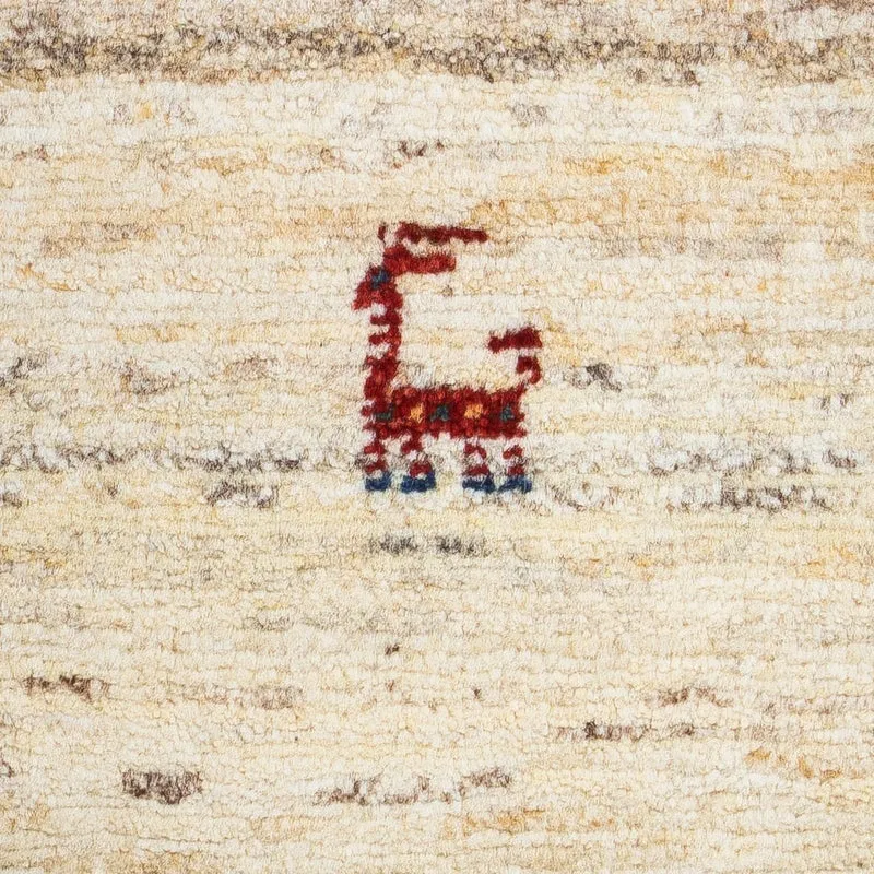 Gabbeh Teppich - Perser 40 x 60 cm - beige