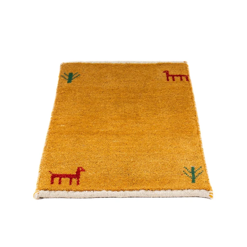 Gabbeh Teppich - Loribaft Perser 40 x 60 cm - orange