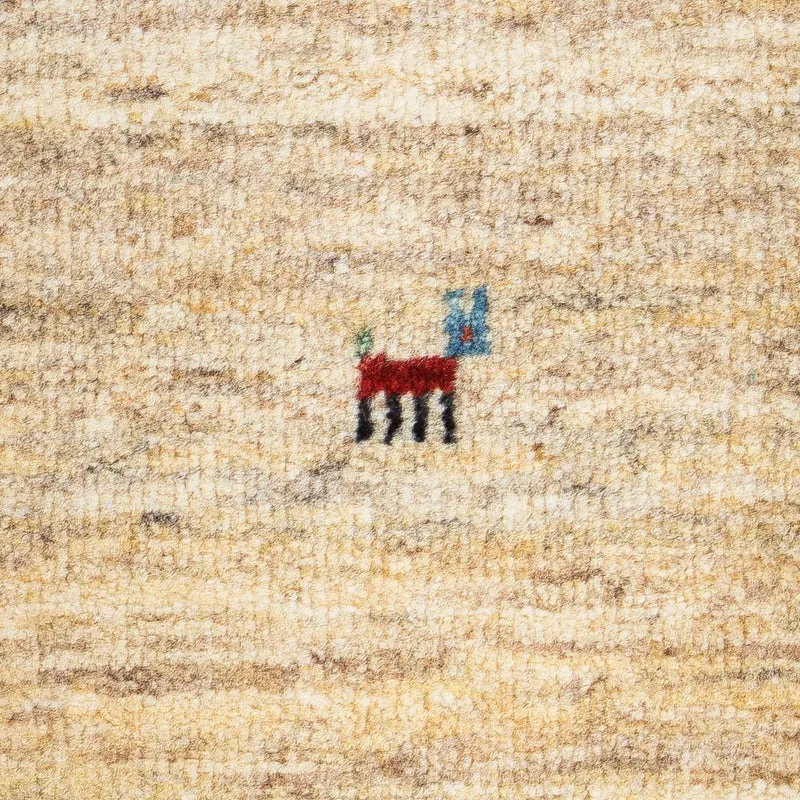 Gabbeh Teppich - Loribaft Perser 40 x 60 cm - beige