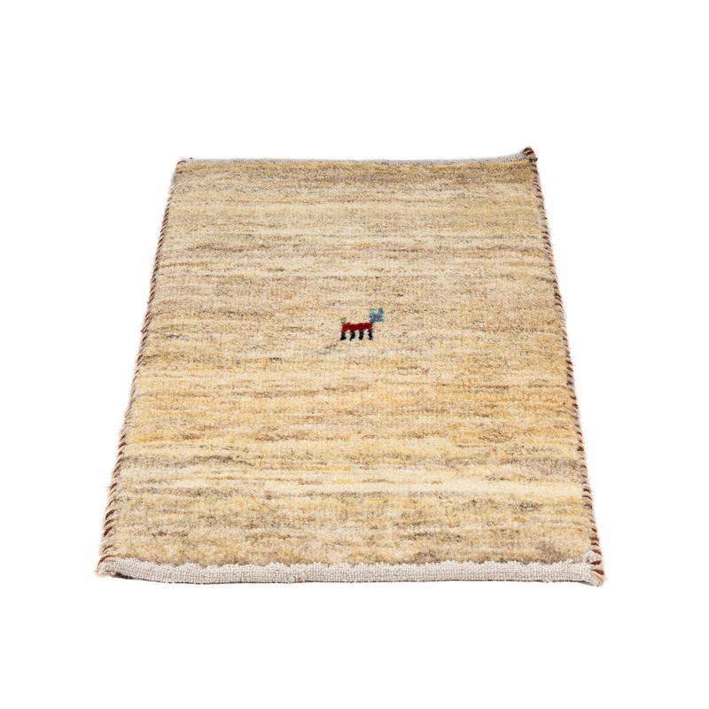 Gabbeh Teppich - Loribaft Perser 40 x 60 cm - beige