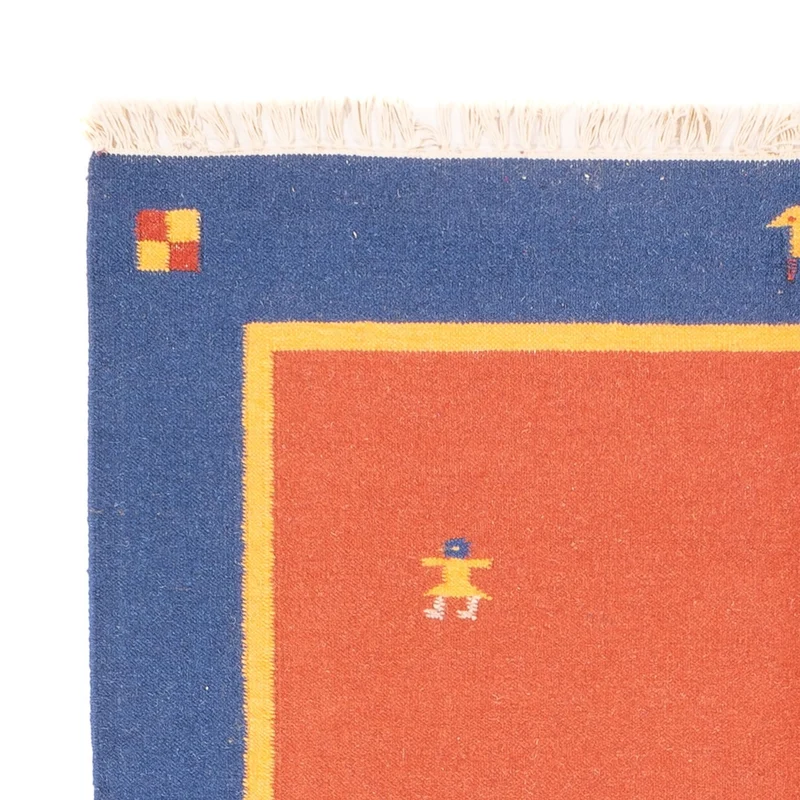 Kelim Modern Teppich 140x200cm - mehrfarbig