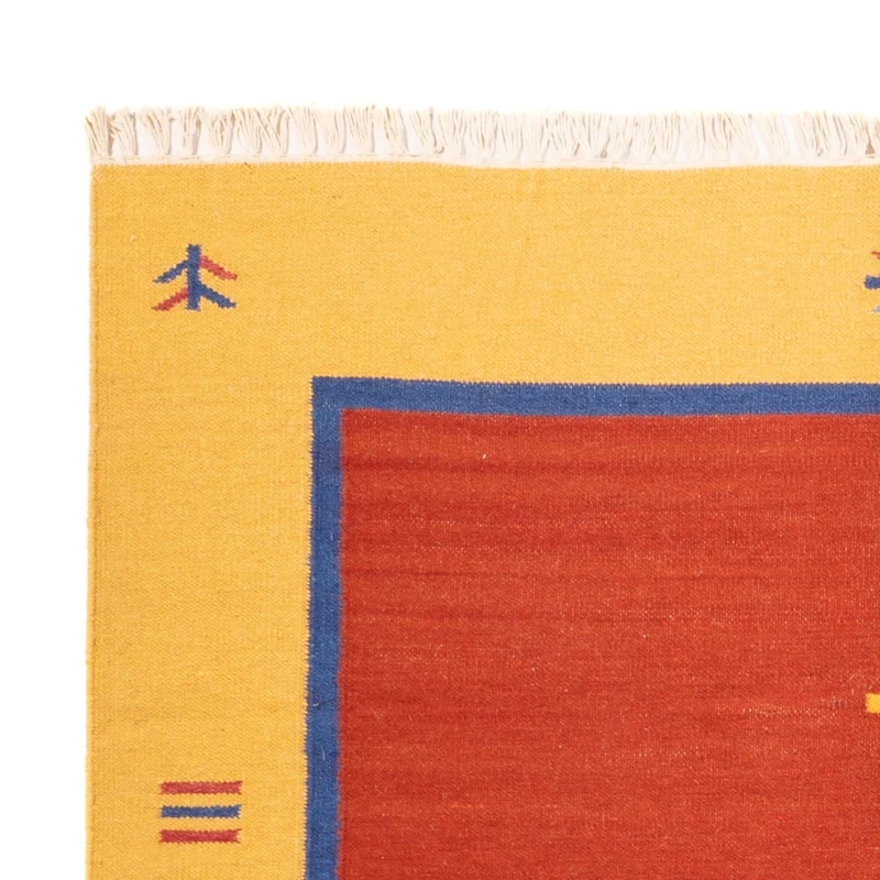 Kelim Modern Teppich 140x200cm - mehrfarbig