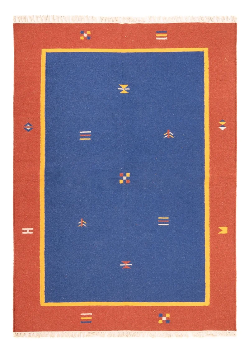 Kelim Modern Teppich 140x200cm - mehrfarbig