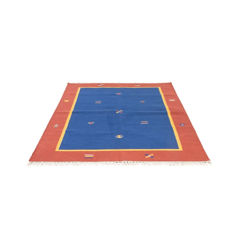 Kelim Modern Teppich 140x200cm - mehrfarbig