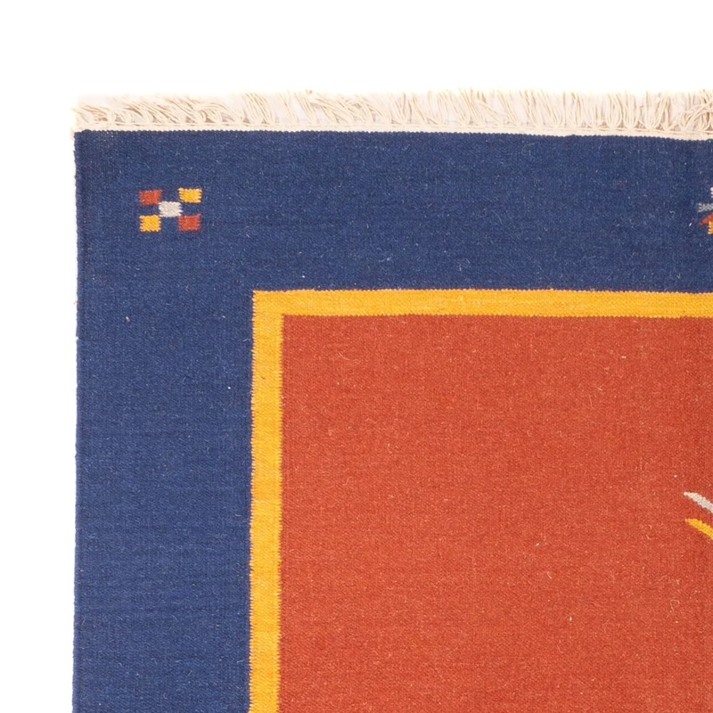 Kelim Modern Teppich 140x200cm - mehrfarbig