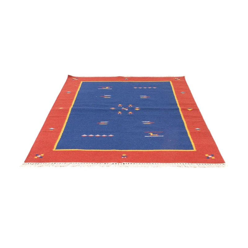 Kelim Modern Teppich 140x200cm - mehrfarbig