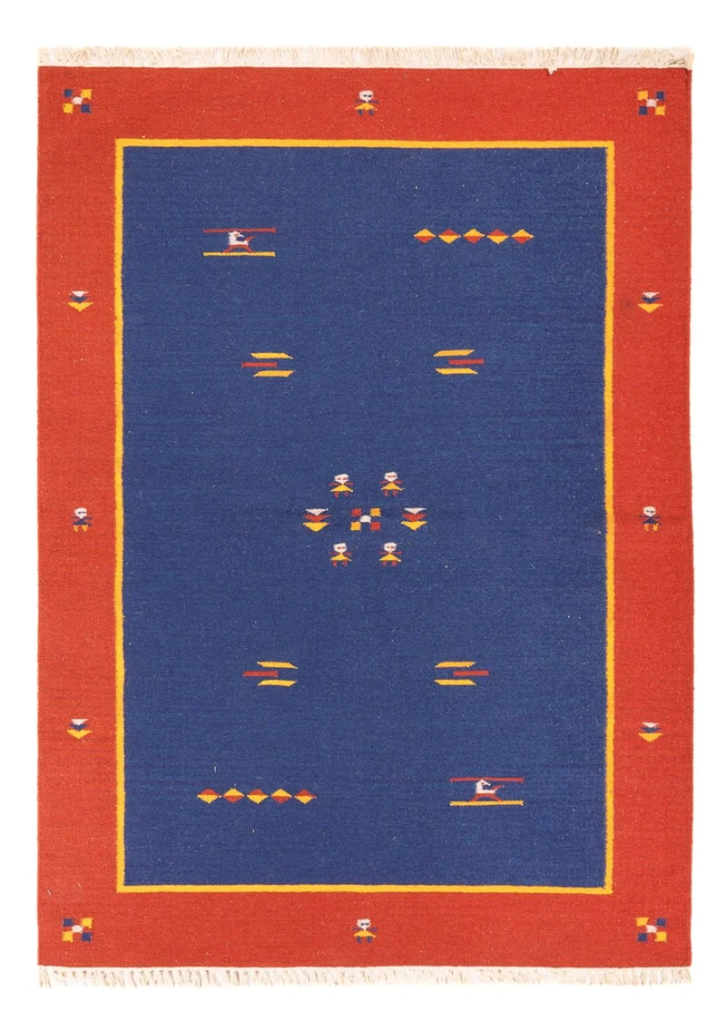 Kelim Modern Teppich 140x200cm - mehrfarbig