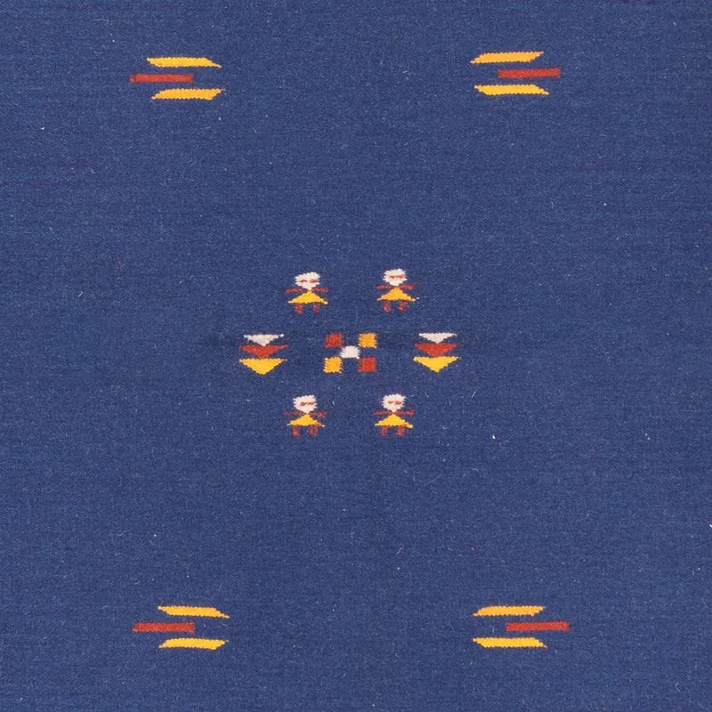 Kelim Modern Teppich 140x200cm - mehrfarbig