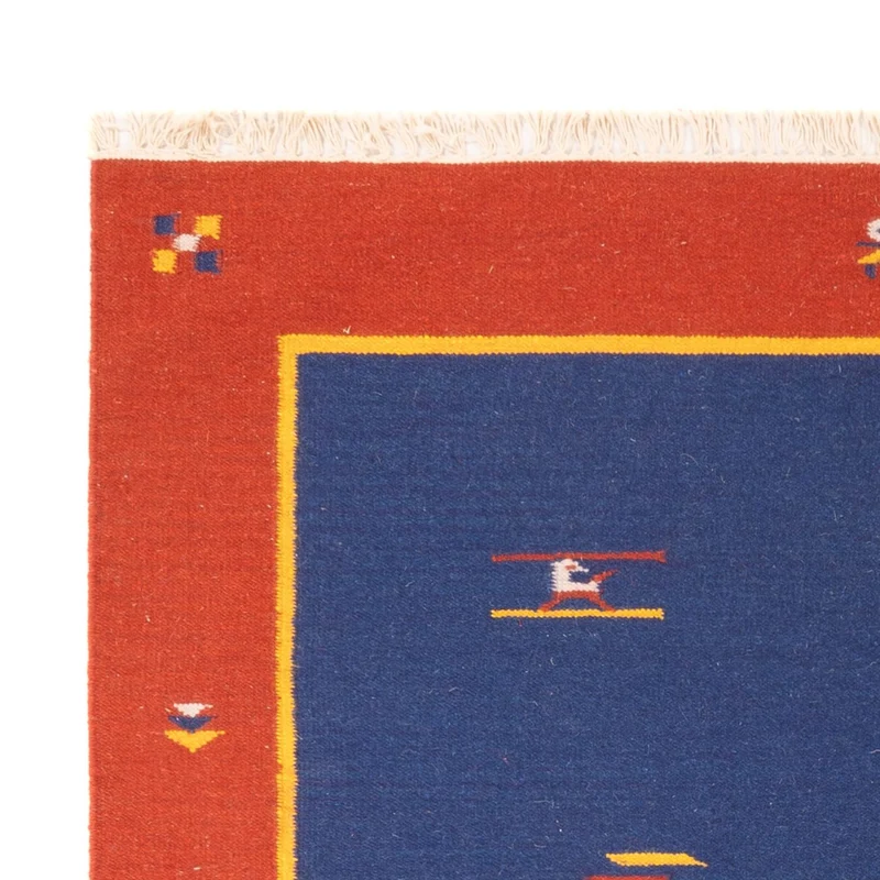 Kelim Modern Teppich 140x200cm - mehrfarbig