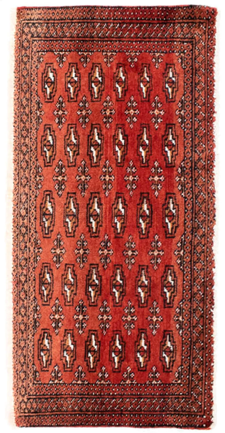 Turkaman Teppich 50x100cm - Orientteppich - rot