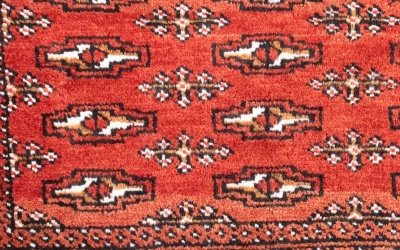 Turkaman Teppich 50x100cm - Orientteppich - rot