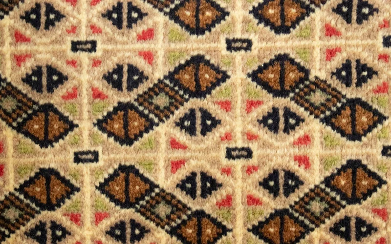 Turkaman Teppich 50x100cm - Orientteppich - beige