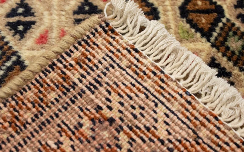 Turkaman Teppich 50x100cm - Orientteppich - beige