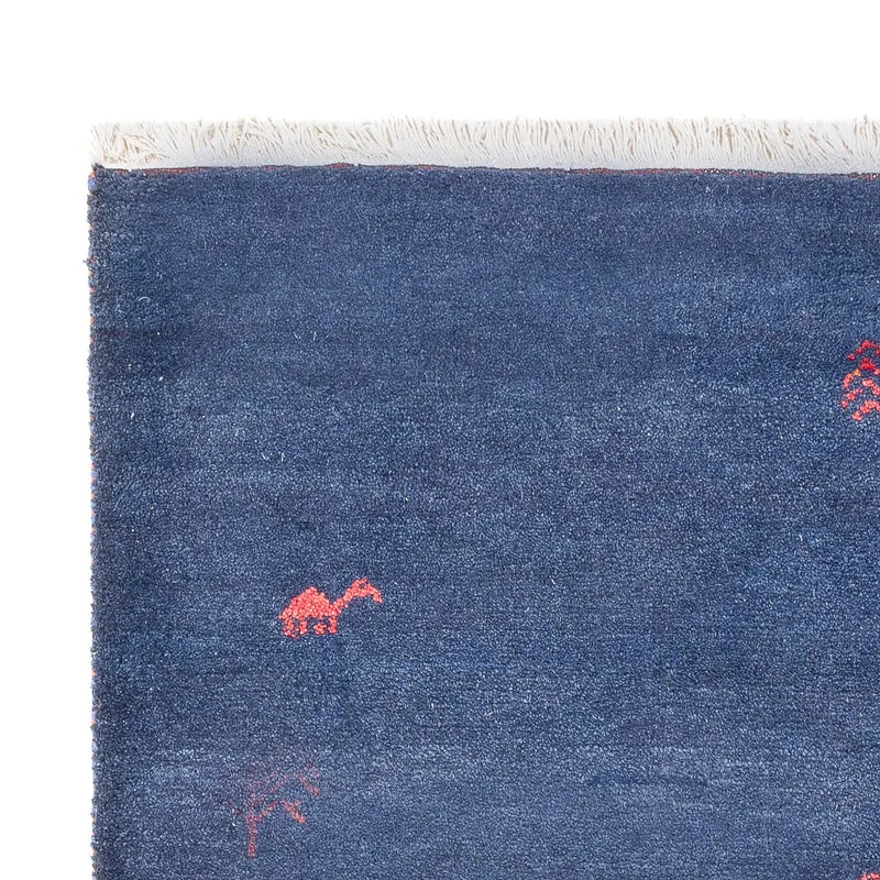 Gabbeh Teppich - Indus - 120 x 180 cm - dunkelblau
