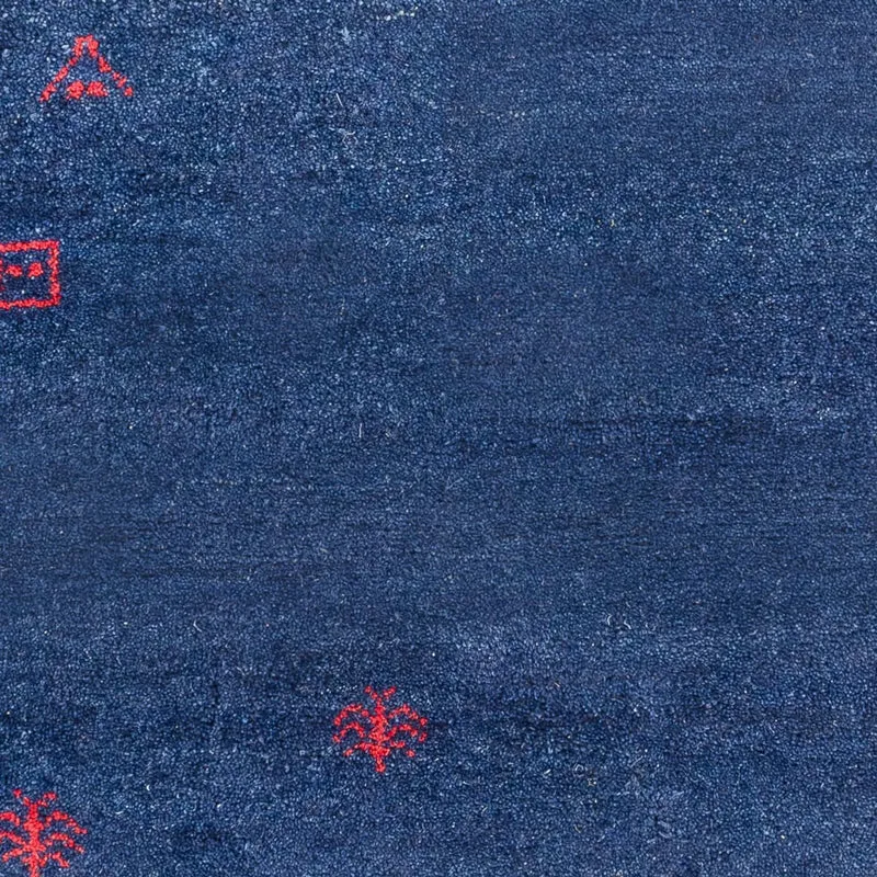 Gabbeh Teppich - Indus - 120 x 180 cm - dunkelblau