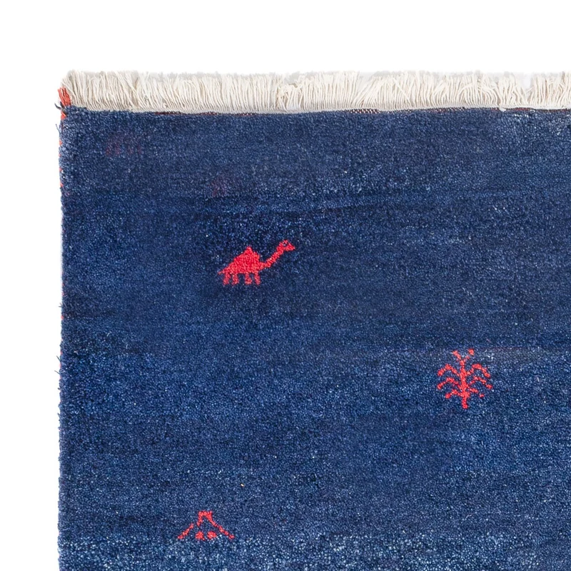 Gabbeh Teppich - Indus - 120 x 180 cm - dunkelblau