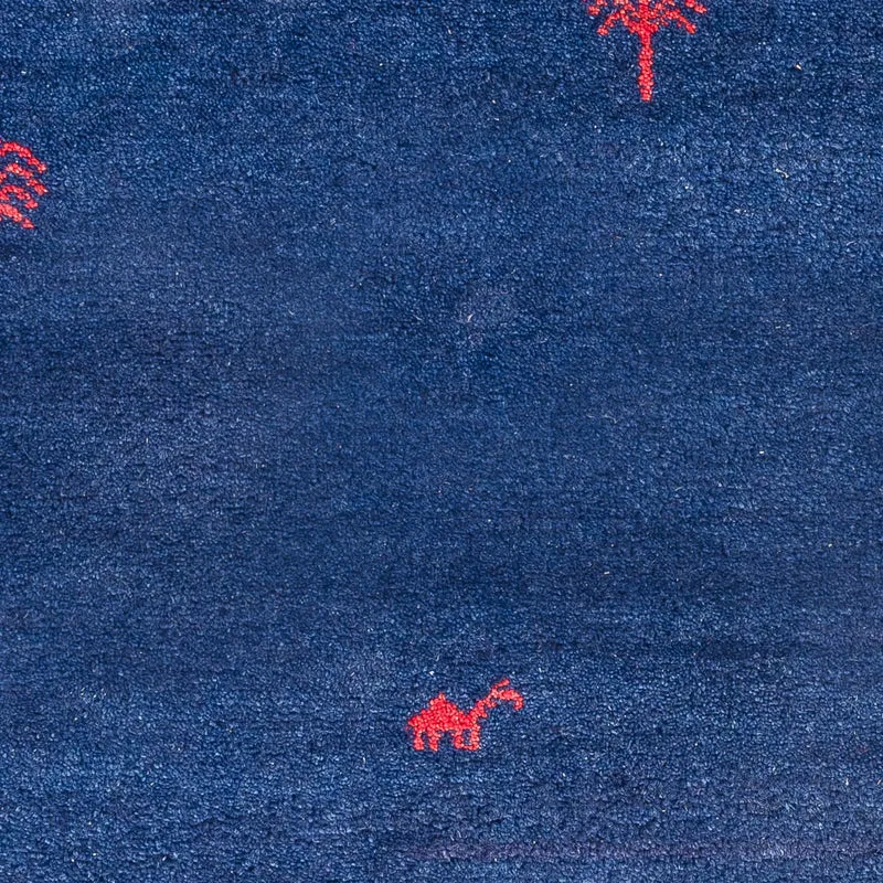 Gabbeh Teppich - Indus - 120 x 180 cm - dunkelblau