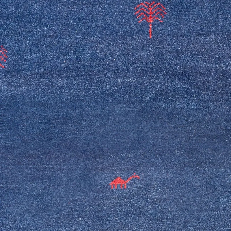 Gabbeh Teppich - Indus - 120 x 180 cm - dunkelblau