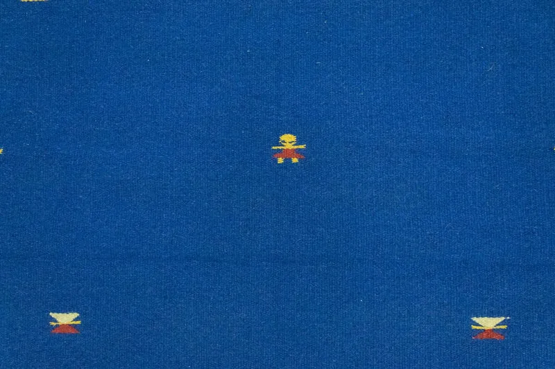 Kelim Modern Teppich 120x180cm - blau