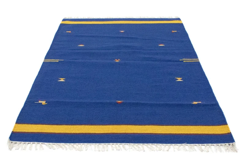 Kelim Modern Teppich 120x180cm - blau