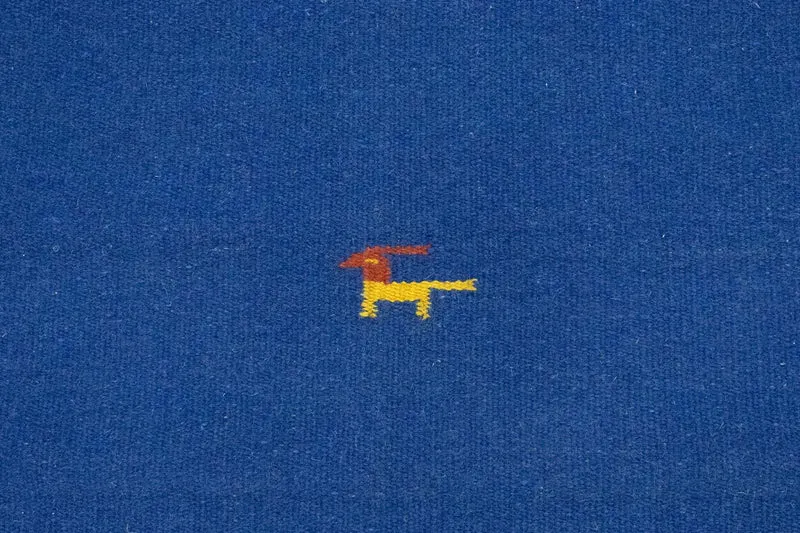 Kelim Modern Teppich 120x180cm - blau