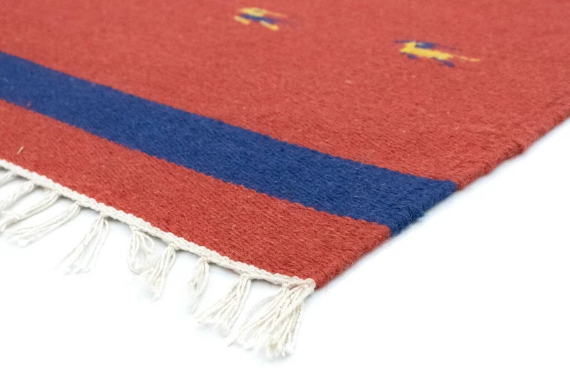 Kelim Modern Teppich 120x180cm - rot