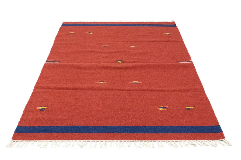 Kelim Modern Teppich 120x180cm - rot