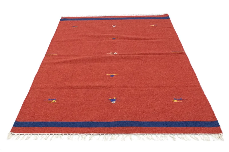 Kelim Modern Teppich 120x180cm - rot