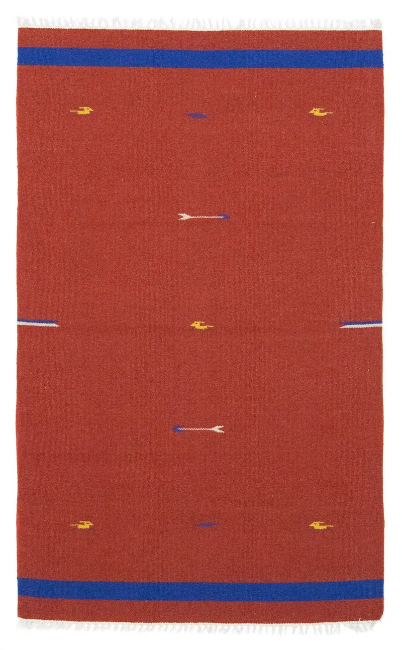 Kelim Modern Teppich 120x180cm - rot