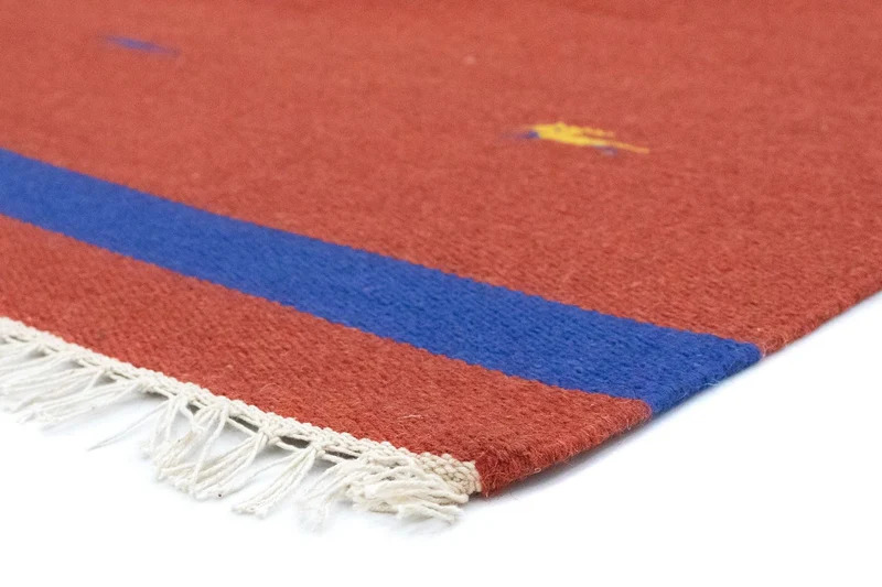 Kelim Modern Teppich 120x180cm - rot