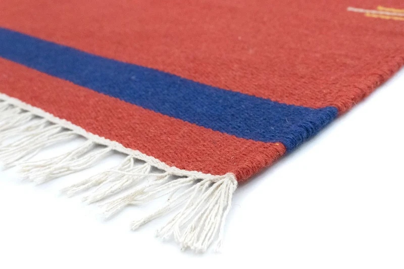Kelim Modern Teppich 120x180cm - rot