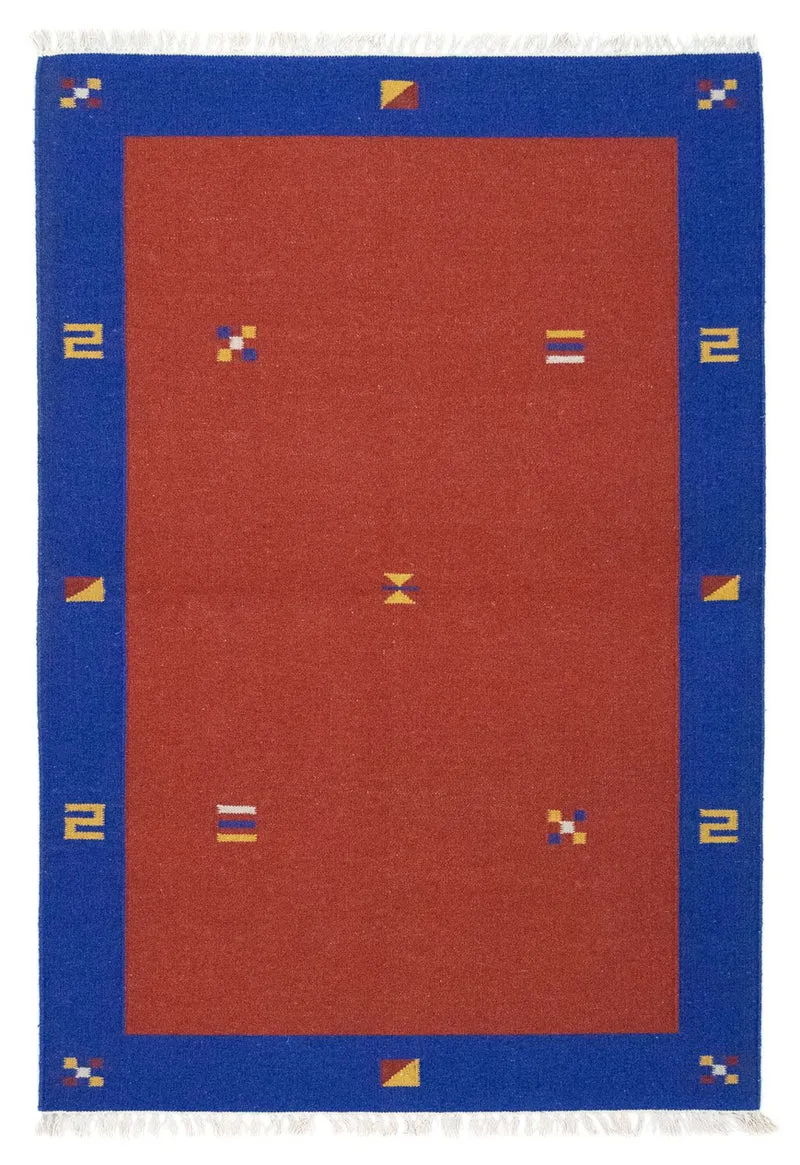 Kelim Modern Teppich 120x180cm - rot