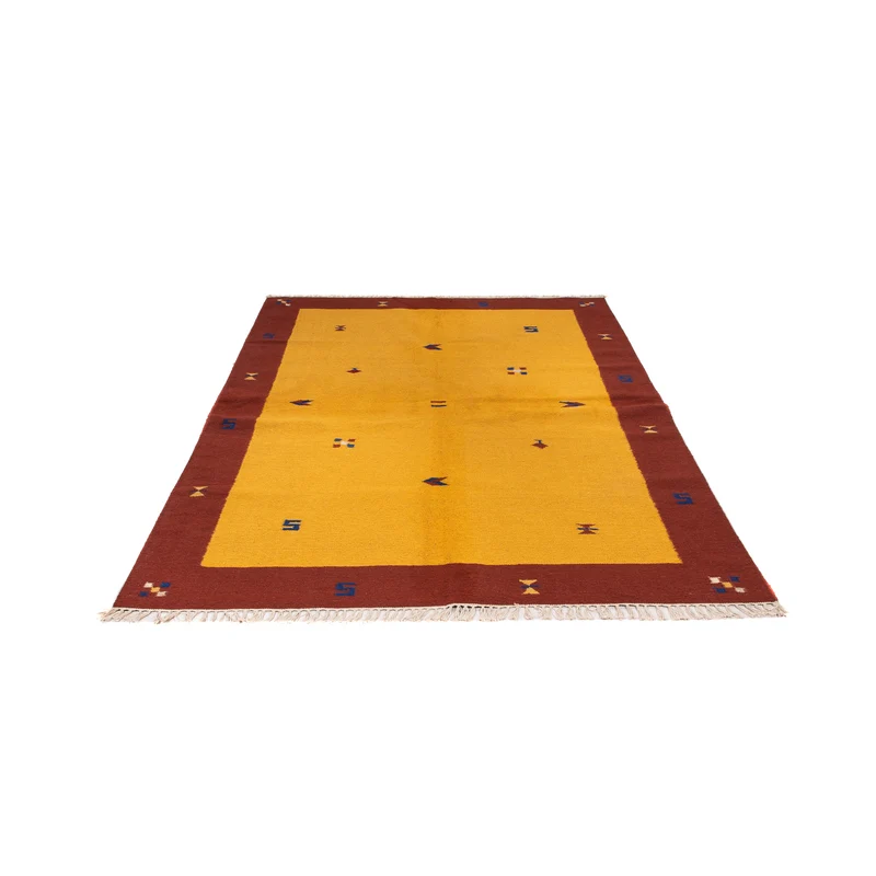 Kelim Modern Teppich 170x240cm - gold