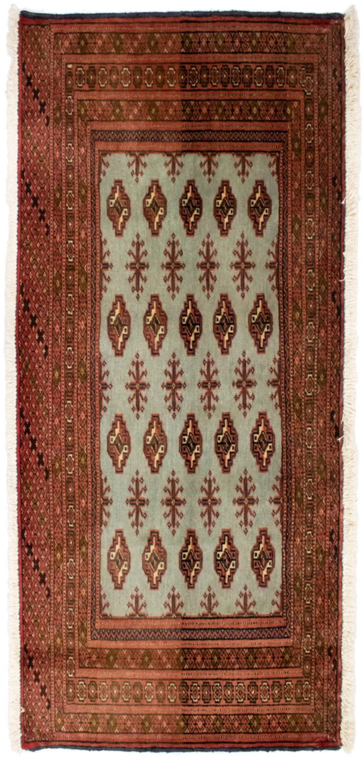Turkaman Teppich 50x100cm - Orientteppich - rot