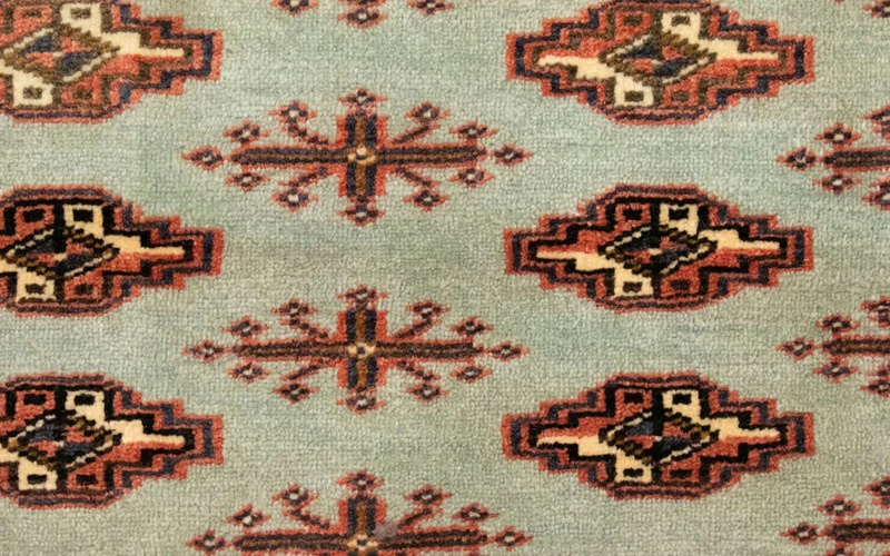Turkaman Teppich 50x100cm - Orientteppich - rot