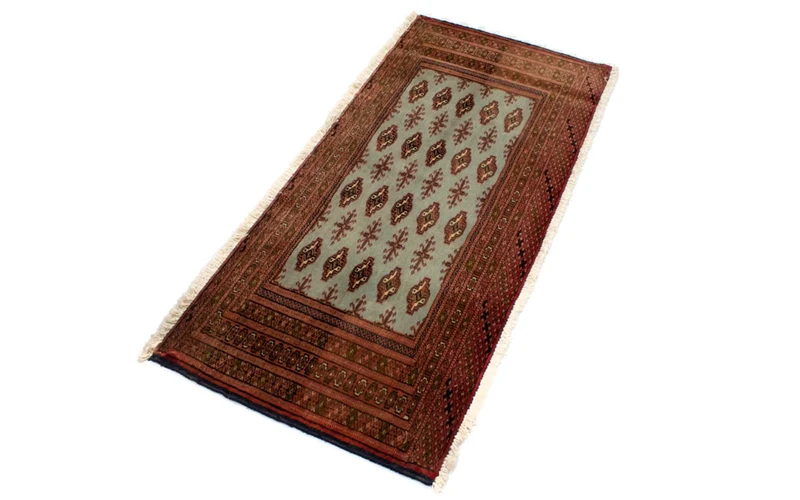 Turkaman Teppich 50x100cm - Orientteppich - rot