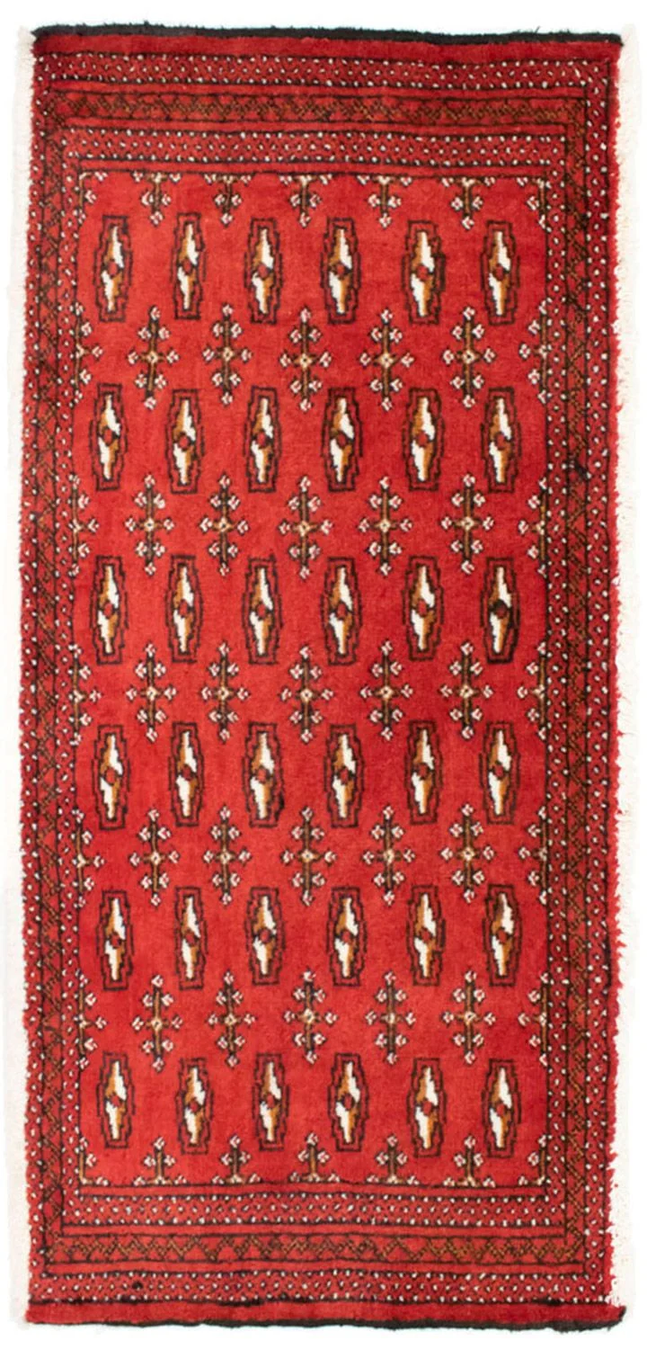 Turkaman Teppich 50x100cm - Orientteppich - rot