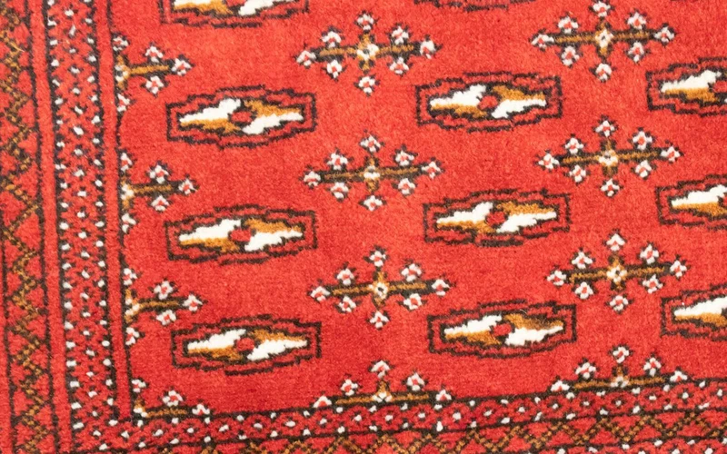 Turkaman Teppich 50x100cm - Orientteppich - rot