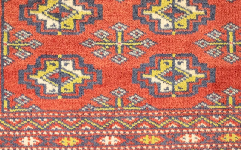 Turkaman Teppich 50x100cm - Orientteppich - rot