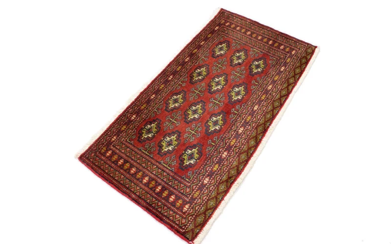Turkaman Teppich 50x100cm - Orientteppich - rot