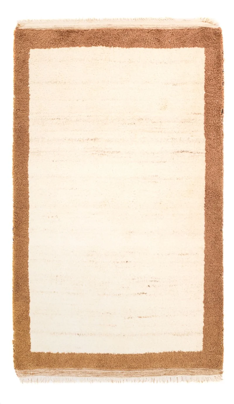 Gabbeh Teppich Indus 95x152cm - Wollteppich - beige