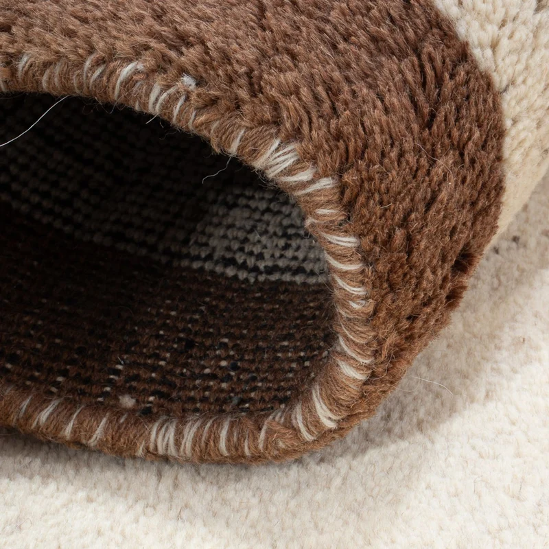 Gabbeh Teppich Indus 95x152cm - Wollteppich - beige