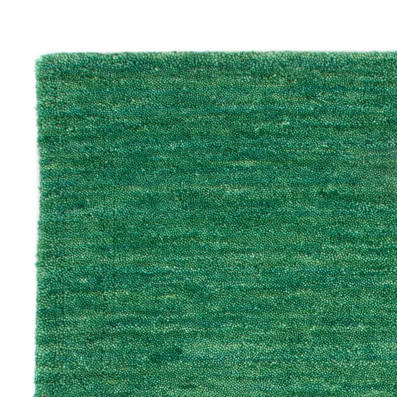 Gabbeh Teppich Softy 60x90cm - Wollteppich - grün