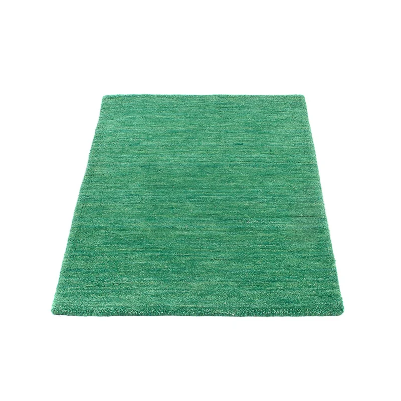 Gabbeh Teppich Softy 60x90cm - Wollteppich - grün