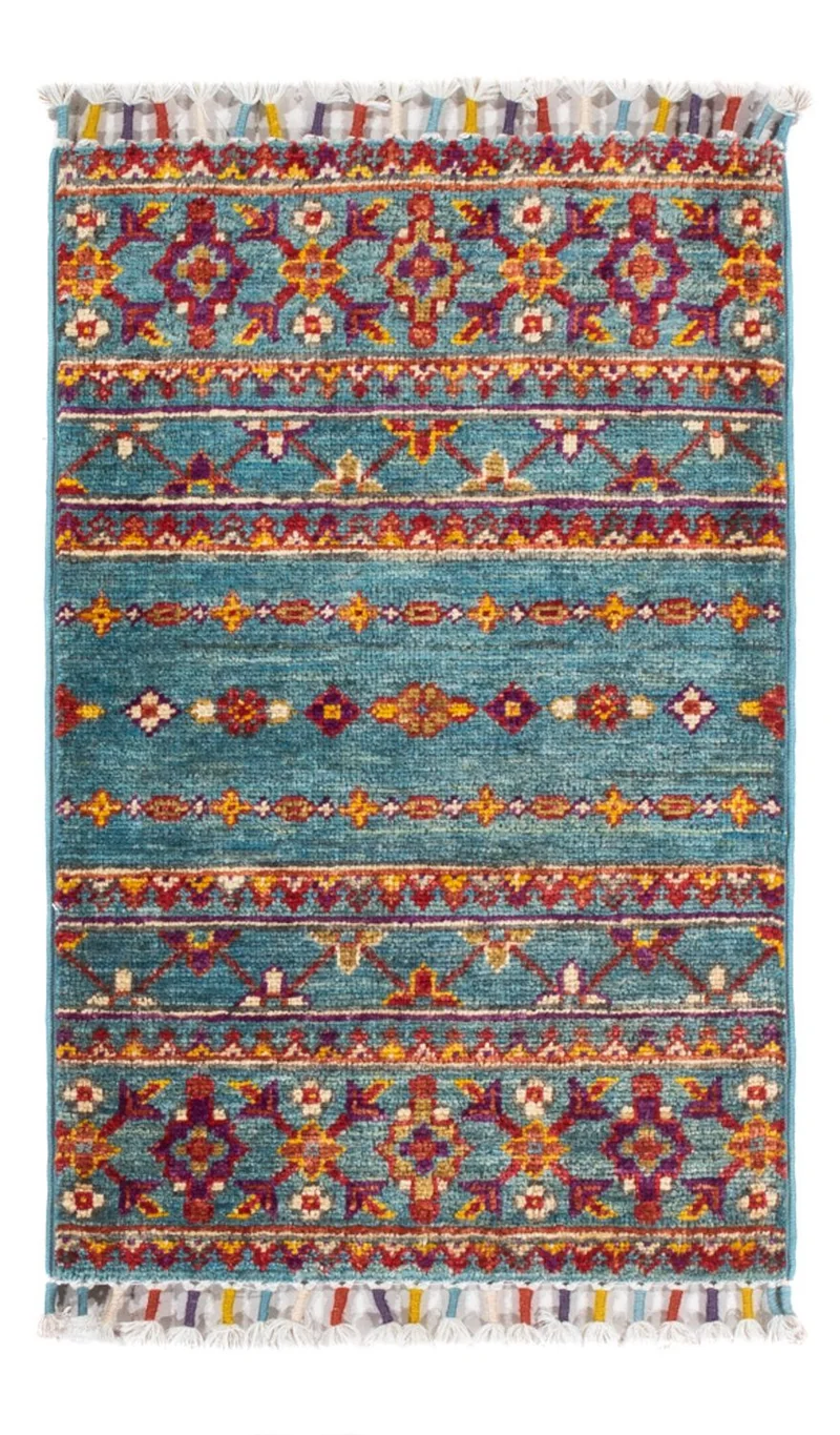 Ariana Teppich 40x61cm - Orientteppich - türkis