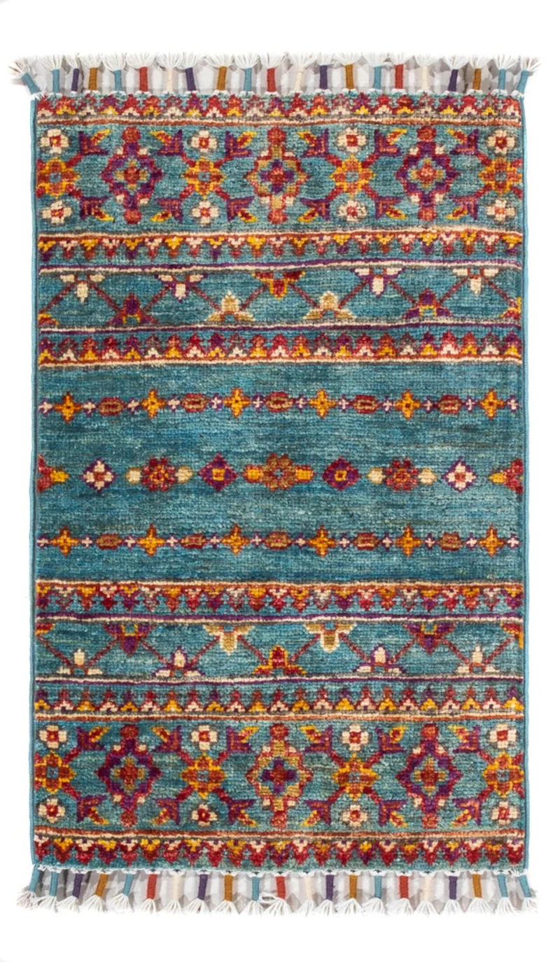 Ariana Teppich 40x61cm - Orientteppich - türkis
