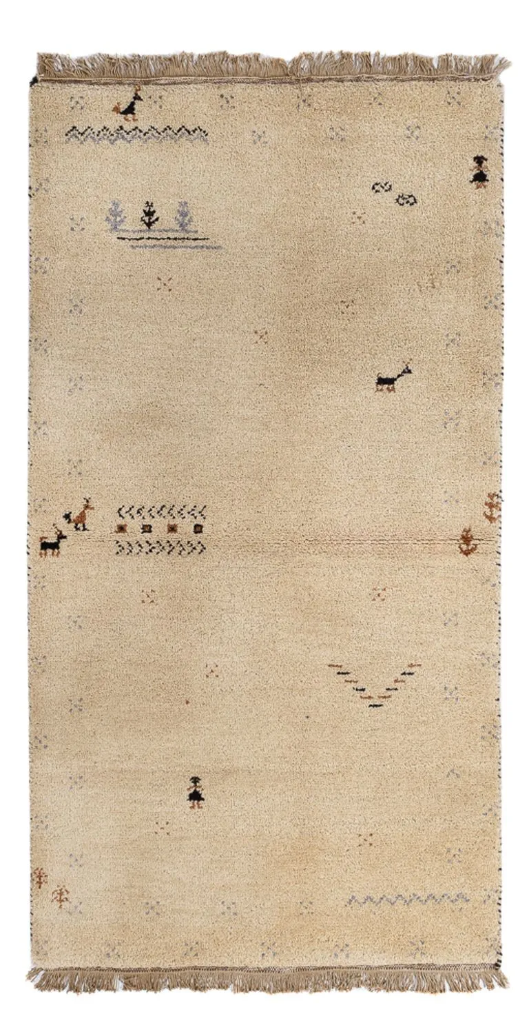 Gabbeh Teppich - Indus - 90 x 160 cm - beige